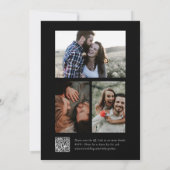 Invitation Élégant Mariage de collection de photos de script (Dos)