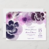 Invitation Elégant Mariage de couleur rose (Devant)