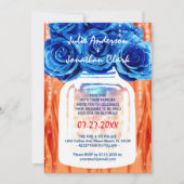 Invitation Elégant Mariage de couleur Rose bleu pomme et glac (Devant)