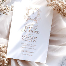 Élégant Mariage de crête florale automne