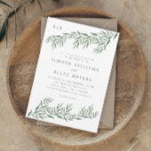Invitation Élégant Mariage de feuillage de verdure