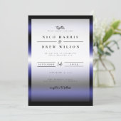 Invitation Élégant Mariage de la Fierté en cuir (Debout devant)