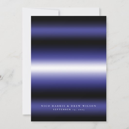 Invitation Élégant Mariage de la Fierté en cuir (Dos)