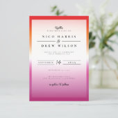 Invitation Élégant Mariage de la fierté lesbienne (Debout devant)