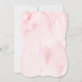 Invitation Elégant Mariage de monogramme floral à l'aquarelle (Dos)