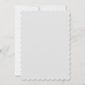 Invitation Élégant Mariage de monogramme floral de printemps (Dos)