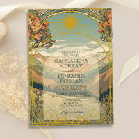 Elégant Mariage de nature Art Nouveau Déco Vintage