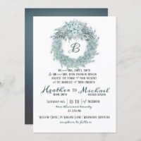 Élégant Mariage de Noël vert argent