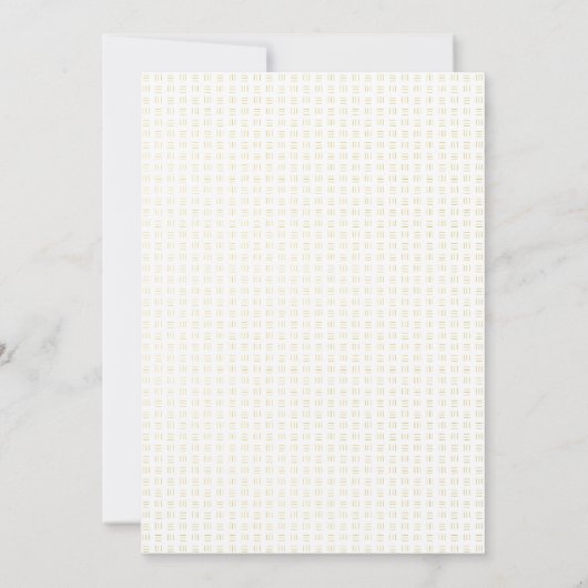 Invitation Elégant Mariage de palmier d'or Faux (Dos)