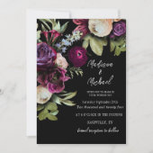 Invitation Élégant Mariage de pivoines florales (Devant)