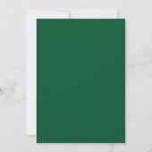 Invitation Élégant Mariage de script blanc et vert Sage (Dos)