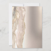 Invitation Élégant Mariage de script de Parties scintillant P (Dos)