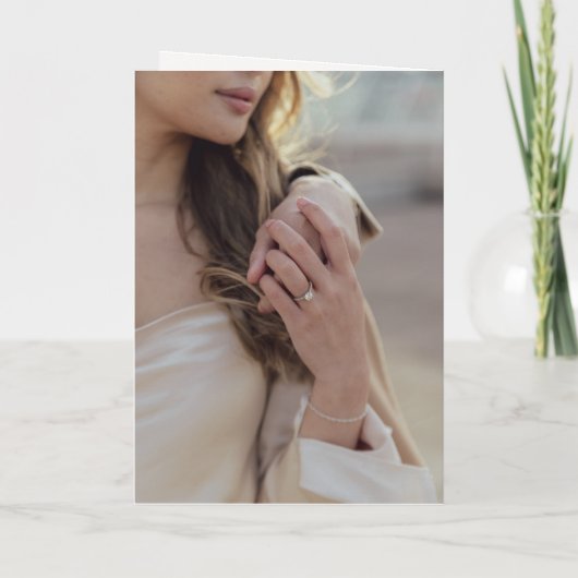 Invitation Élégant Mariage de script gris (Dos)