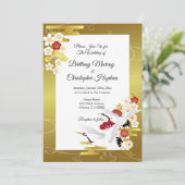 Invitation Élégant Mariage de style japonais (Debout devant)