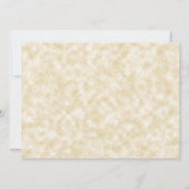 Invitation Élégant Mariage de style papier de parchemin de br (Dos)