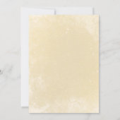 Invitation Élégant Mariage de trame d'or flush d'automne (Dos)