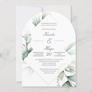 Invitation Elégant mariage de verdure