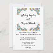 Invitation Élégant Mariage de verdure botanique à couronne fl (Devant)