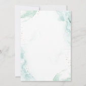 Invitation Elégant Mariage de verdure et d'aquarelle (Dos)