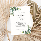 Invitation Élégant Mariage de verdure rustique