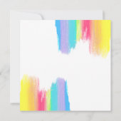 Invitation Élégant mariage d'été avec peinture à l'aquarelle (Dos)