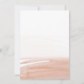 Invitation Élégant Mariage d'été corail (Dos)