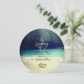 Invitation Élégant Mariage d'été de plage (Debout devant)