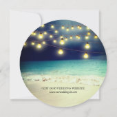 Invitation Élégant Mariage d'été de plage (Dos)
