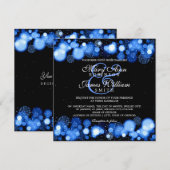 Invitation Elégant mariage d'hiver (Devant / Derrière)