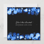 Invitation Elégant mariage d'hiver (Dos)