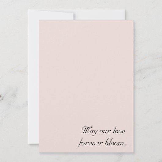 Invitation Elégant Mariage d'orchidées blanches (Dos)