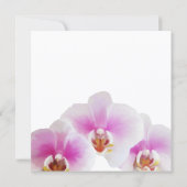 Invitation Élégant Mariage d'orchidées peintes (Dos)