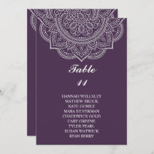 Élégant Mariage Eggplant Paisley