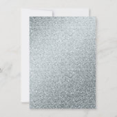 Invitation Élégant Mariage en marbre et Parties scintillant b (Dos)