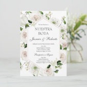 Invitation Élégant Mariage espagnol (Debout devant)