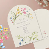 Invitation Élégant Mariage Fleur sauvage