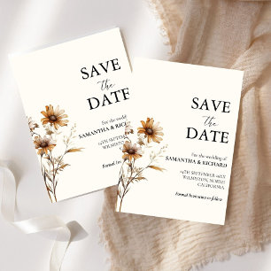 Invitation Elégant Mariage Fleur sauvage Meadow Enregistrer L