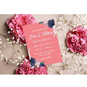 Invitation Élégant Mariage floral