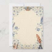 Invitation Élégant Mariage floral (Dos)