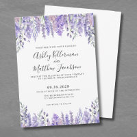 Élégant mariage floral aquarelle lavande