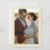 Invitation Élégant mariage floral automnal 1 photo (Dos)