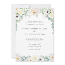 Élégant Mariage Floral Blanc