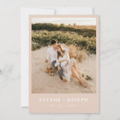 Invitation Élégant Mariage floral Blush Herbal Boho (Dos)