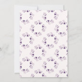 Invitation Élégant Mariage floral de couleur pâle (Dos)