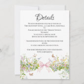 Invitation Elégant Mariage floral de courge de Bohême (Dos)