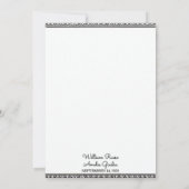 Invitation Élégant Mariage Floral de Fiesta Cactus (Dos)