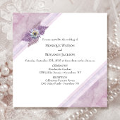 Invitation Élégant Mariage floral de fougères