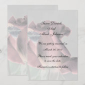 Invitation Elégant Mariage Floral De Rosebud Sauvez La Date (Devant / Derrière)