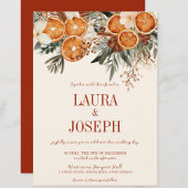 Invitation Élégant Mariage floral d'ivoire