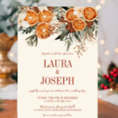 Invitation Élégant Mariage floral d'ivoire